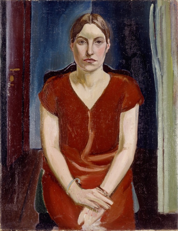 Porträt Adelheid Armhold (1933) von ihrem Mann Pranas Domšaitis (1880–1965), Lithuanian National Museum of Art