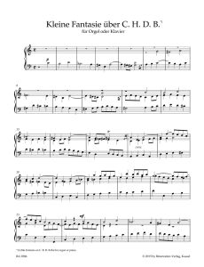 Little fantasia on C. B. D. B-flat