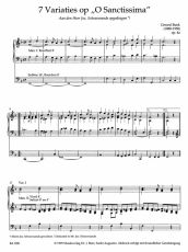Variations "O du fröhliche" op. 4a